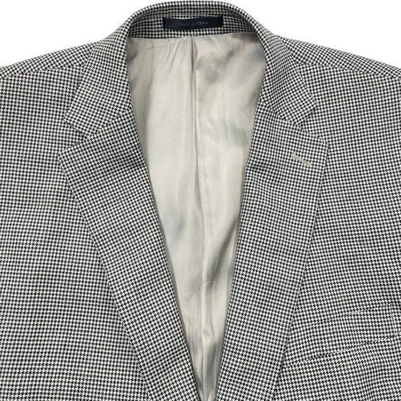 Ralph Lauren Silk Wool Men's 48 Long Houndstooth Blazer Jacket Sports Coat 48L - Picture 4 of 11